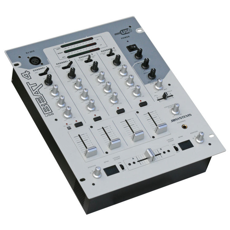 4CH DJ Mixer BEAT4USB