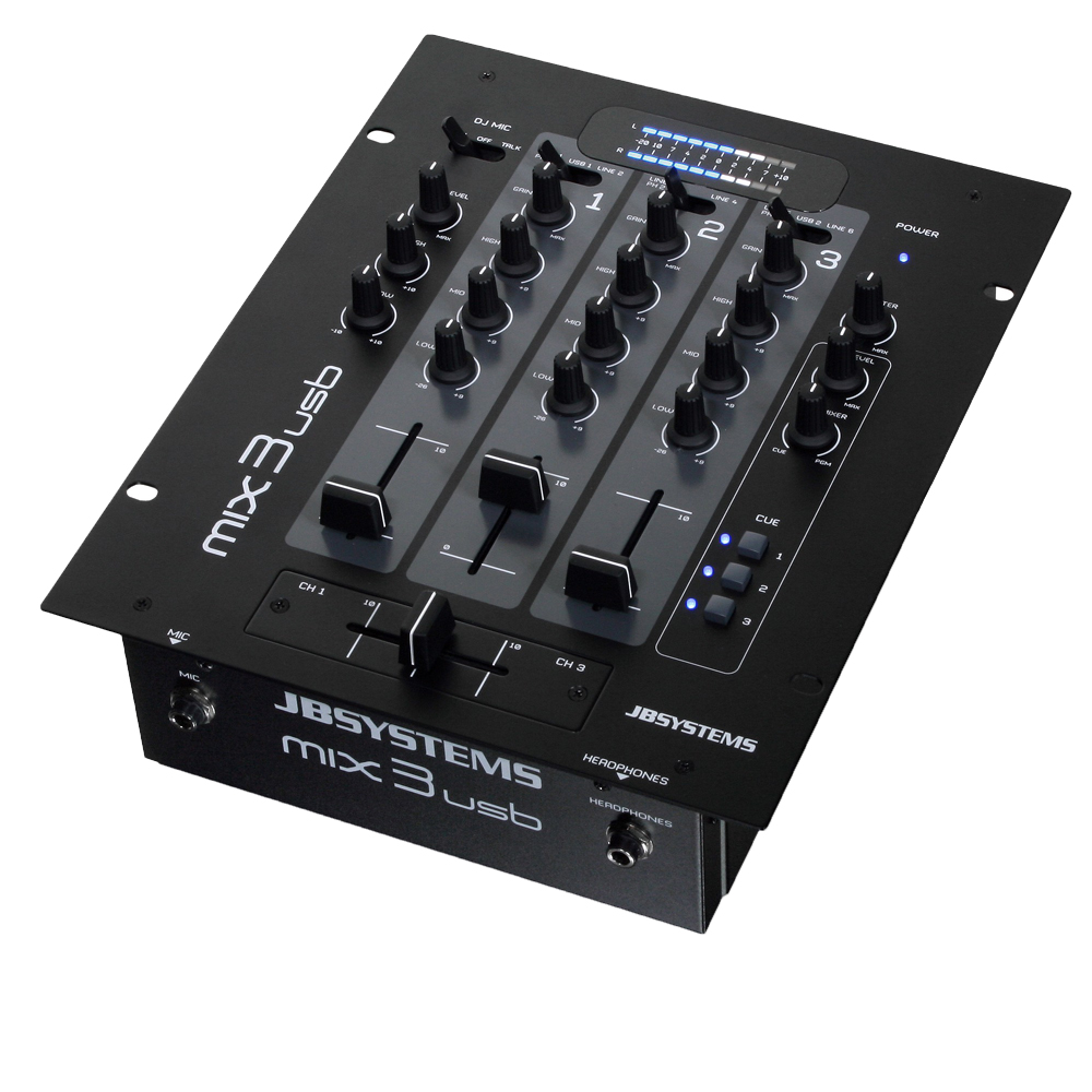 3CH DJ Mixer MIX3USB